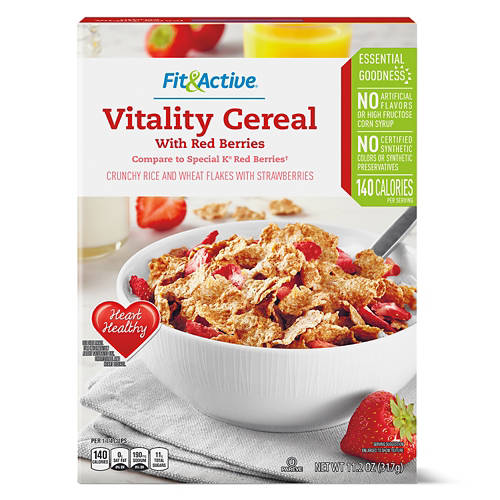 Fit & Active Vitality Cereal with Red Berries, 11.2 oz